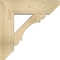 Ekena Millwork Olympic Slat Rough Sawn Bracket w/ Offset Brace, Douglas Fir, 8"W x 26"D x 26"H BKT0806X26X26OLY06RDF - alternate 2